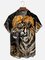 Moisture-wicking Japanese Tiger Chest Pocket Hawaiian Shirt