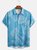 Hardaddy Hawaiian Botanical Print Chest Pocket Short-Sleeve Casual Shirt