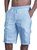 Hardaddy Men's Linen Shorts Multi-Pocket Tie Cargo Pants
