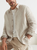American leisure net color cotton and linen style flax long sleeve Shirt