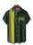 Brazil Color Coconut Tree Chest Pocket Short Sleeve Hawaiian Shirt