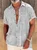 Hardaddy Shirts For Father Retro Striped Chest Pocket Short Sleeve Shirt