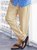 Hardaddy Cotton and Linen Plain Hawaiian Casual Trousers