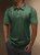 Hardaddy Ombre Geometric Button Short Sleeve Polo Shirt
