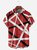 Hardaddy Geometric Lines Chest Pocket Short Sleeve Casual Shirt