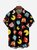 Hardaddy Pac Man Shirt Cartoon Pattern Chest Pocket Short Sleeve Casual Shirt