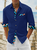 Hardaddy Cotton Contrast Floral Long Sleeve Casual Shirt