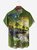 Hardaddy Parrot Chest Pocket Short Sleeve Hawaiian Shirt