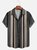 Hardaddy Geometric Striped Aloha Shirt