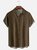 Hardaddy Gradient Color Chest Pocket Short Sleeve Casual Shirt