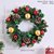 Christmas Wreath Door Berry Pine Cone Wreath with Red Bow Christmas Front Door Wreath Artificial Christmas Wreath with Christmas Balls and Pine