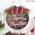 Christmas Wreath Door Berry Pine Cone Wreath with Red Bow Christmas Front Door Wreath Artificial Christmas Wreath with Christmas Balls and Pine