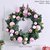 Christmas Wreath Door Berry Pine Cone Wreath with Red Bow Christmas Front Door Wreath Artificial Christmas Wreath with Christmas Balls and Pine