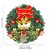 Christmas Wreath Door Berry Pine Cone Wreath with Red Bow Christmas Front Door Wreath Artificial Christmas Wreath with Christmas Balls and Pine