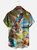 Moisture-wicking Happy Easter Bunny Beach Cocktail Chest Pocket Hawaiian Shirt