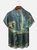 Moisture-wicking Bigfoot vs. Alien Chess Chest Pocket Hawaiian Shirt