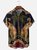 Moisture-wicking Classic Retro Art Leopard Print Avant-garde Chest Pocket Hawaiian Shirt
