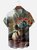 Moisture-wicking Funny Off-duty Crocodile Chest Pocket Hawaiian Shirt