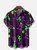 Moisture-wicking Robot Fun Smart Lightning Chest Pocket Casual Shirt