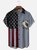 Hardaddy Moisture-wicking Memorial Day American Flag American Eagle Chest Pocket Casual Shirt