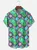 Moisture Wicking Floral Chest Pocket Hawaiian Shirt