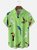 Moisture Wicking Parrot Toucan Chest Pocket Hawaiian Shirt