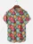 Moisture Wicking Floral Chest Pocket Hawaiian Shirt