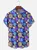 Moisture Wicking Floral Chest Pocket Hawaiian Shirt