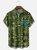 Moisture-wicking Tiki Chest Pocket Hawaiian Shirt