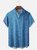 Moisture Wicking Abstract Textured Chest Pocket Hawaiian Shirt
