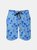 Men's Swim Trunks Hawaiian Tropical Palm Tree Beach Shorts with Pockets