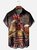 Moisture-wicking American Flag Rooster Beer Chest Pocket Casual Shirt