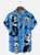 Hardaddy Mermaid Chest Pocket Short Sleeve Hawaiian Shirt