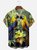 Hardaddy Moisture-wicking Breathable Parrots Chest Pocket Hawaiian Shirt