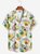 Moisture-wicking Tropical Palm Tree Parrot Aloha Shirt