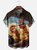 Moisture Wicking Funny Chicken Chest Pocket Hawaiian Shirt