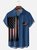 Hardaddy American Flag Chest Pocket Short Sleeve Casual Shirt