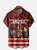 Tall Size Moisture-wicking Independence Day Rooster American Flag Chest Pocket Casual Shirt