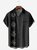 Tall Size Moisture-wicking Poker Symbols Chest Pocket Bowling Shirt