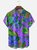 Tall Size Moisture-wicking Floral Chest Pocket Hawaiian Shirt