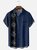Tall Size Moisture-wicking Poker Symbols Chest Pocket Bowling Shirt