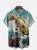 Moisture-wicking Fishing Chest Pocket Hawaiian Shirt
