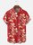 Moisture-wicking Floral Chest Pocket Hawaiian Shirt