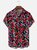 Moisture-wicking Floral Chest Pocket Hawaiian Shirt
