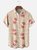Moisture-wicking Floral Chest Pocket Hawaiian Shirt