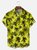 Big Size Moisture-wicking Palm Tree Chest Pocket Hawaiian Shirt