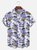 Big Size Moisture-wicking Beach Retro Car Chest Pocket Hawaiian Shirt