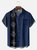 Big Size Moisture-wicking Poker Symbols Chest Pocket Bowling Shirt