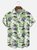 Big Size Moisture-wicking Beach Retro Car Chest Pocket Hawaiian Shirt