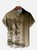 Big Size Moisture-wicking Palm Tree Chest Pocket Hawaiian Shirt
